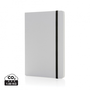 Logo trade promotional gifts image of: Craftstone A5 recycled kraft and stonepaper notebook