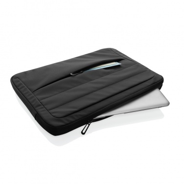 Logo trade promotional products image of: Armond AWARE™ RPET 15.6 inch laptop sleeve