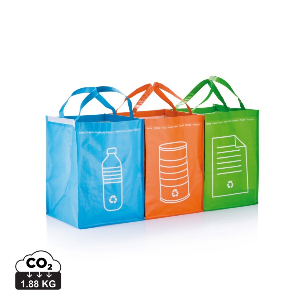 Logo trade promotional product photo of: 3pcs recycle waste bags