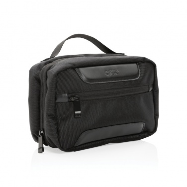 Logo trade business gifts image of: Swiss Peak AWARE™ RPET Voyager toiletry bag