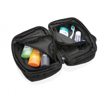 Logo trade business gift photo of: Swiss Peak AWARE™ RPET Voyager toiletry bag