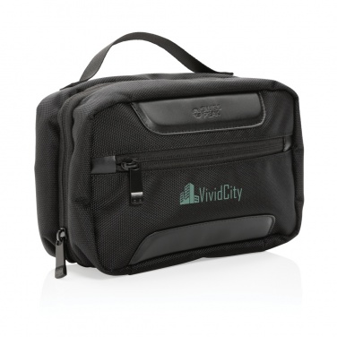 Logo trade promotional item photo of: Swiss Peak AWARE™ RPET Voyager toiletry bag