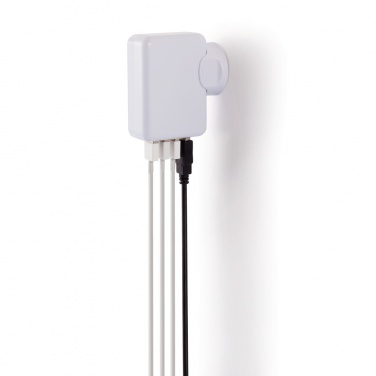 Logo trade advertising product photo of: Travel plug with 4 USB ports