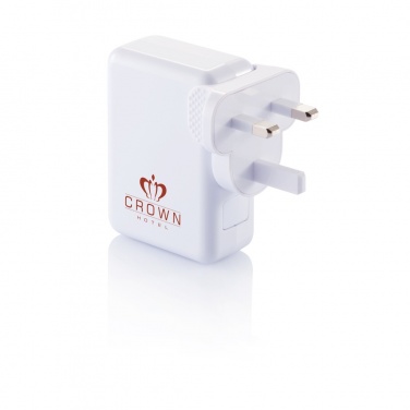 Logotrade promotional giveaway picture of: Travel plug with 4 USB ports