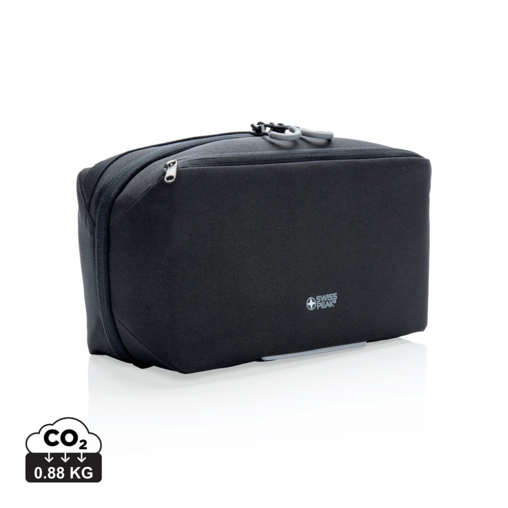 Logo trade promotional merchandise image of: Swiss Peak AWARE™ toiletry bag PVC free