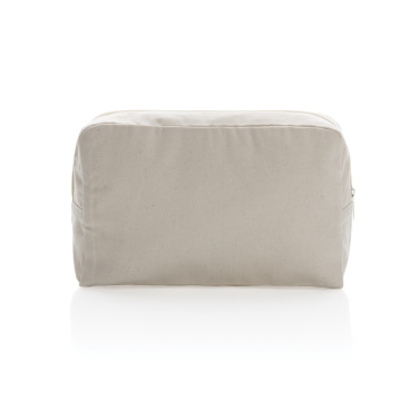 Logo trade corporate gifts picture of: Impact Aware™ 285 gsm rcanvas toiletry bag undyed
