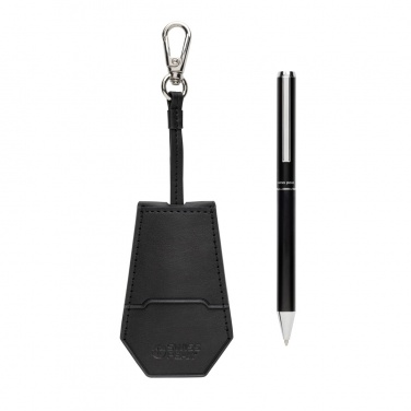 Logo trade promotional gifts picture of: SP Tula RCS certified recycled PU key holder and pen set