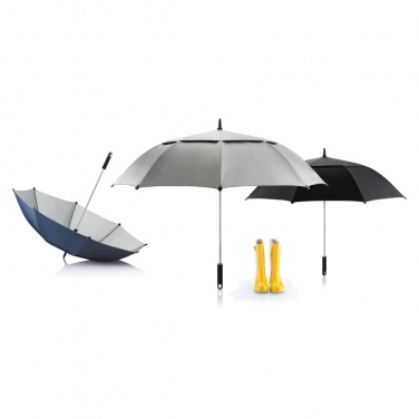 Logo trade promotional merchandise image of: 27” Hurricane storm umbrella