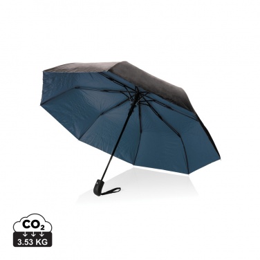 Logotrade promotional gift image of: 21" Impact AWARE™ RPET 190T Pongee dual colour mini umbrella