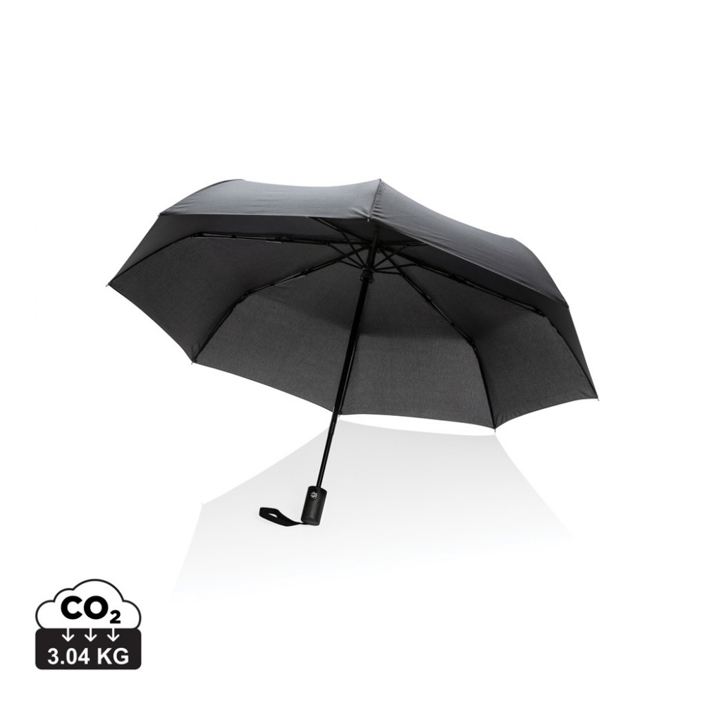 Logo trade corporate gifts picture of: 21" Impact AWARE™ RPET 190T auto open/close umbrella