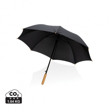 Logotrade promotional giveaways photo of: 23" Impact AWARE™ RPET 190T auto open bamboo umbrella