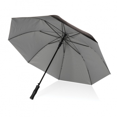 Logo trade promotional gifts image of: 27" Impact AWARE™ RPET 190T dual colour auto open umbrella
