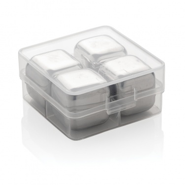 Logotrade promotional item picture of: Re-usable stainless steel ice cubes 4pc