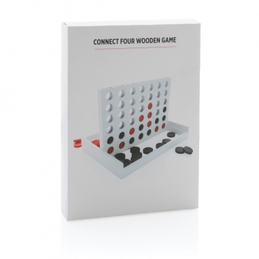 Logo trade promotional items picture of: Connect four wooden game