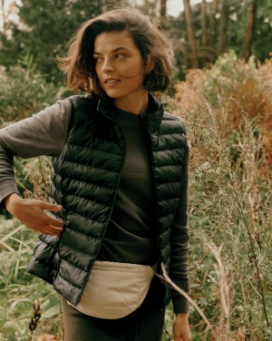 Logo trade promotional giveaway photo of: Iqoniq Meru women recycled polyester bodywarmer
