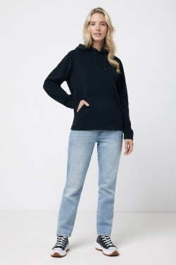 Logo trade promotional merchandise picture of: Iqoniq Trivor recycled polyester microfleece hoodie