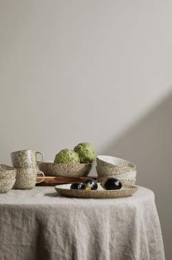 Logo trade business gift photo of: VINGA Nuvem stoneware serving plate