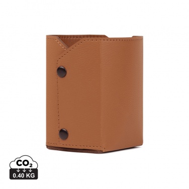 Logo trade promotional gift photo of: VINGA Timo PU RCS RPET pen holder