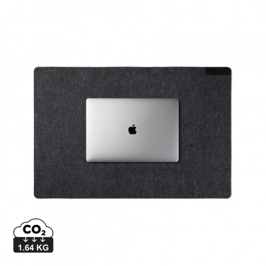 Logo trade promotional products picture of: VINGA Albon GRS recycled felt desk pad
