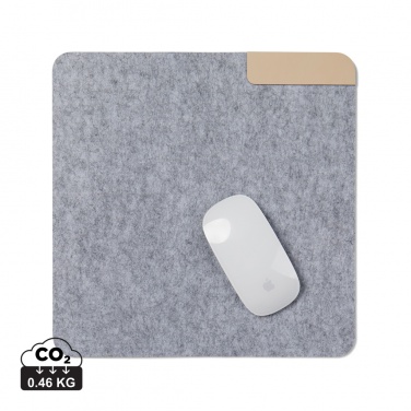 Logo trade promotional merchandise picture of: VINGA Albon GRS recycled felt mouse pad