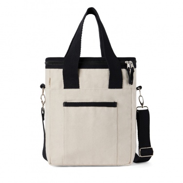 Logo trade promotional giveaways image of: VINGA Volonne AWARE™ recycled canvas cooler tote bag