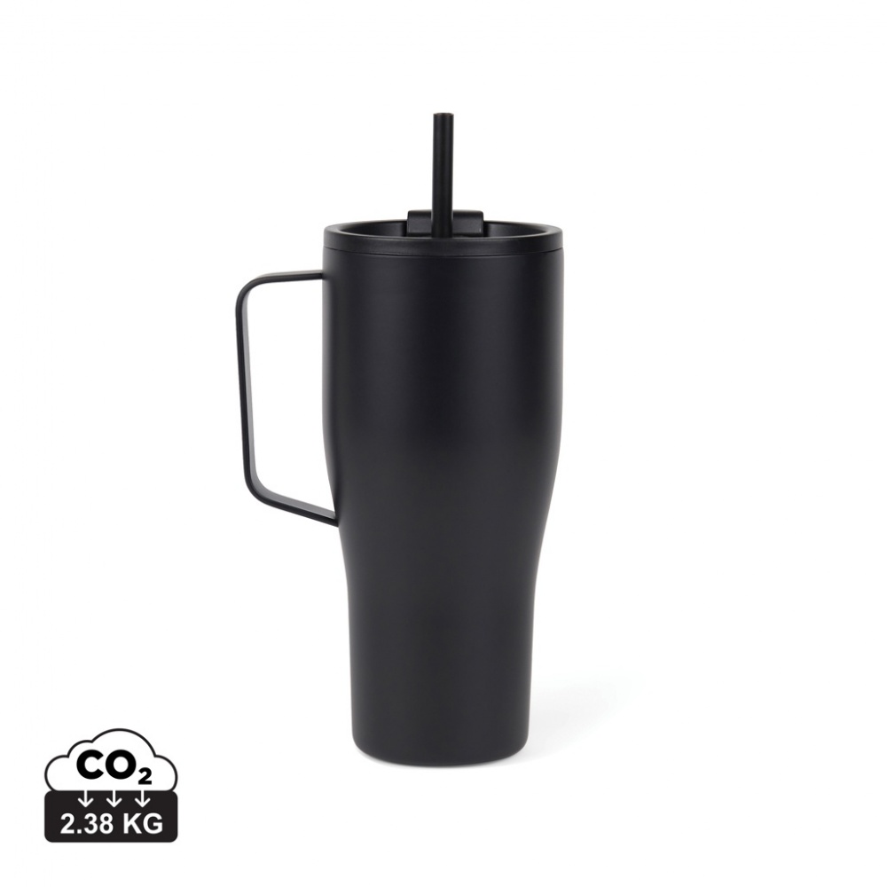 Logo trade promotional item photo of: VINGA Eos voyager RCS recycled SS 800ml thermos cup