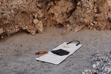Logotrade promotional giveaway image of: VINGA Volonne AWARE™ recycled canvas beach mat