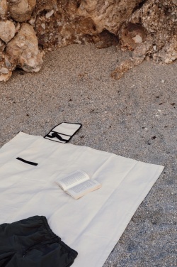 Logo trade promotional giveaway photo of: VINGA Volonne AWARE™ recycled canvas picnic blanket