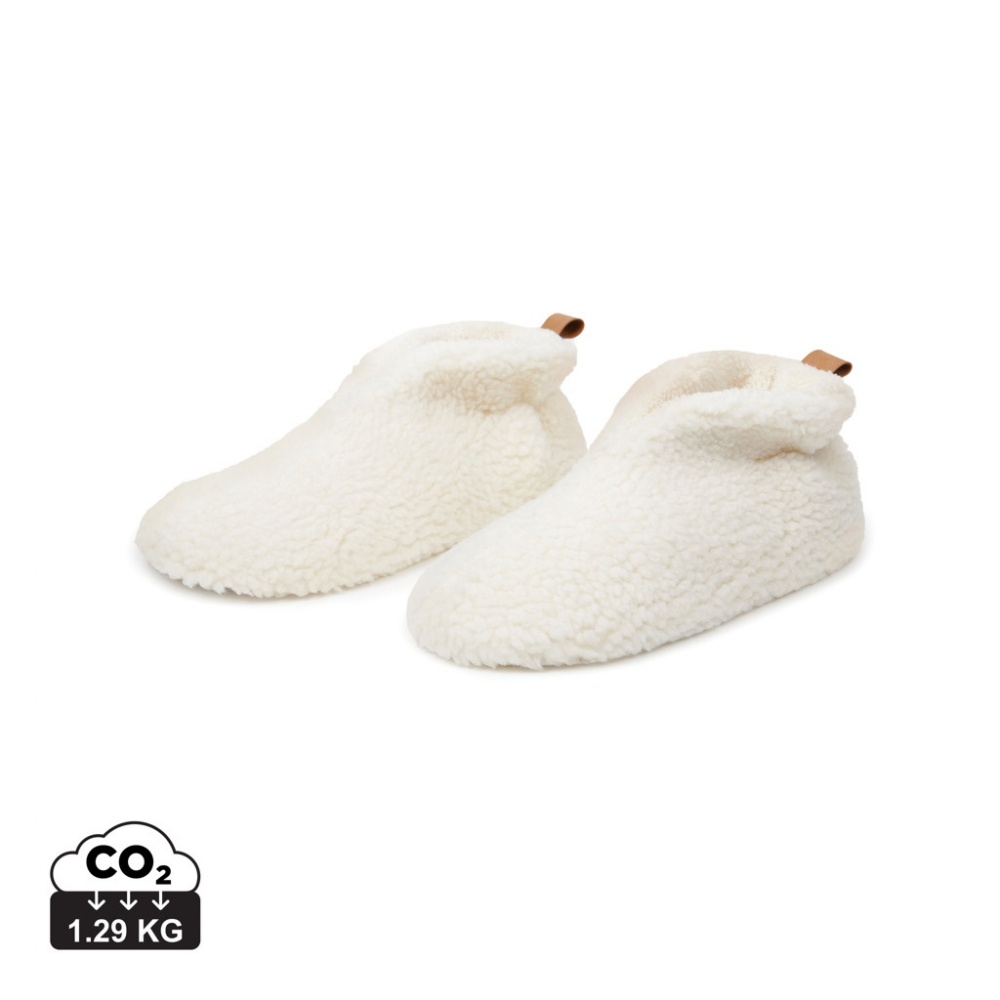 Logo trade promotional giveaway photo of: VINGA Santos RCS recycled pet cosy slippers