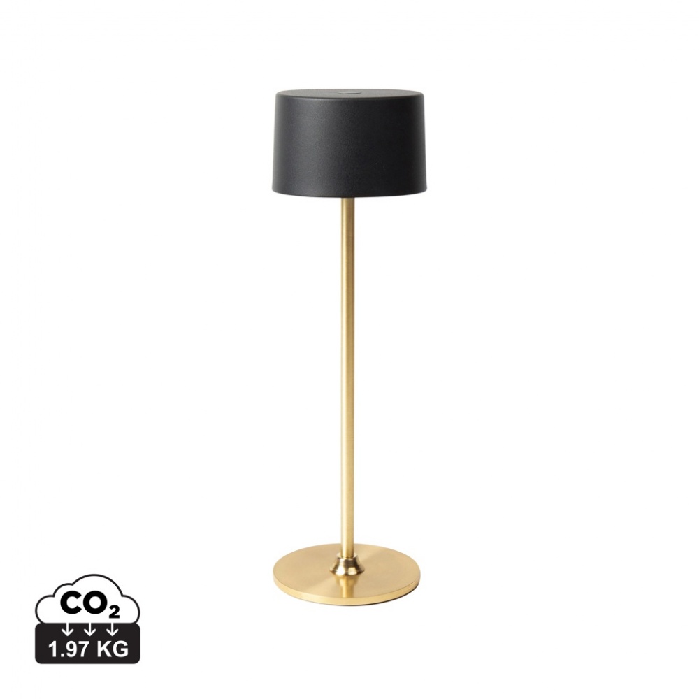Logo trade promotional merchandise image of: VINGA Nauro RCS recycled ABS table lamp