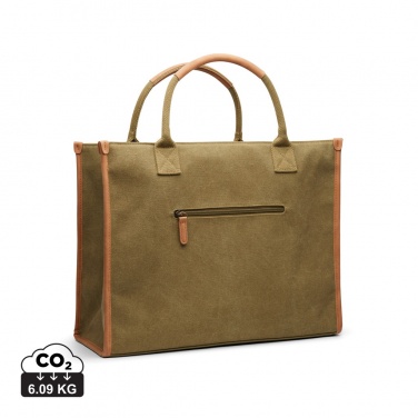 Logo trade promotional giveaways picture of: VINGA Bosler RCS recycled canvas office tote