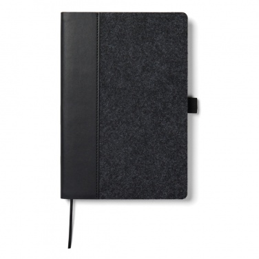 Logo trade corporate gift photo of: VINGA Albon GRS recycled felt notebook
