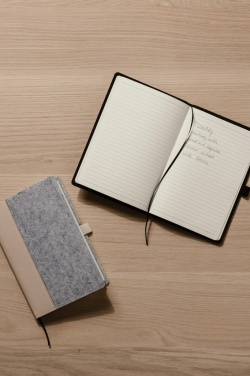Logo trade promotional gifts image of: VINGA Albon GRS recycled felt notebook