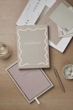 Logotrade promotional giveaway image of: VINGA Thankfulness GRS recycled paper journal