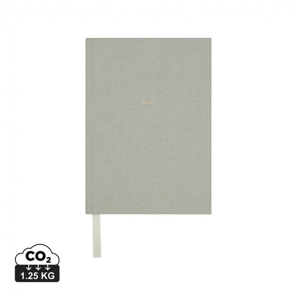 Logotrade promotional gift picture of: VINGA Mind GRS recycled paper journal