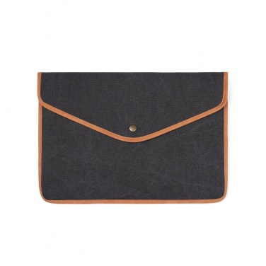 Logo trade corporate gifts picture of: VINGA Bosler GRS recycled canvas 16" laptop sleeve