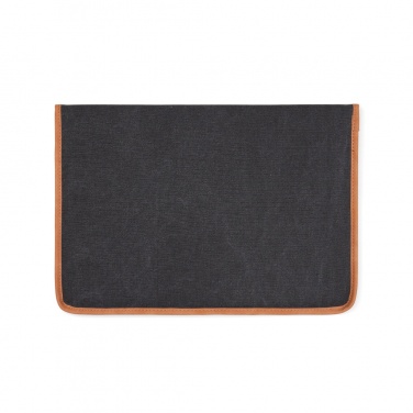 Logo trade promotional merchandise image of: VINGA Bosler GRS recycled canvas 16" laptop sleeve