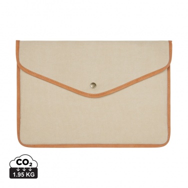 Logotrade promotional giveaway picture of: VINGA Bosler GRS recycled canvas 16" laptop sleeve