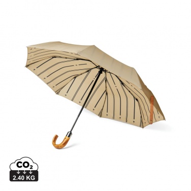 Logotrade promotional gift image of: VINGA Bosler AWARE™ recycled pet 21" foldable umbrella