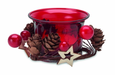Logo trade corporate gifts image of: Christmas candle holder