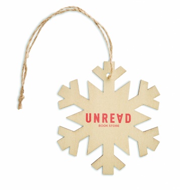 Logotrade business gifts photo of: Snowflake Tree hanger