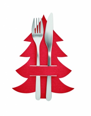 Logotrade promotional product picture of: RPET felt cutlery holder set