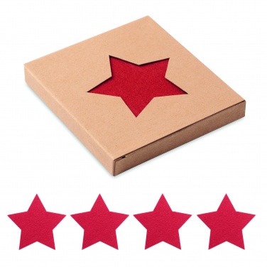 Logo trade promotional giveaway photo of: RPET 4 felt coaster set