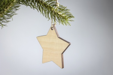 Logo trade promotional items image of: Christmas ornament star
