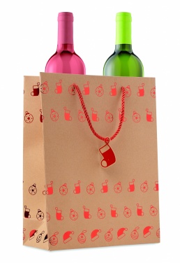 Logo trade promotional giveaway photo of: Gift paper bag with pattern
