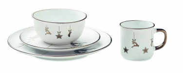 Logo trade corporate gifts picture of: 4 piece ceramic place setting