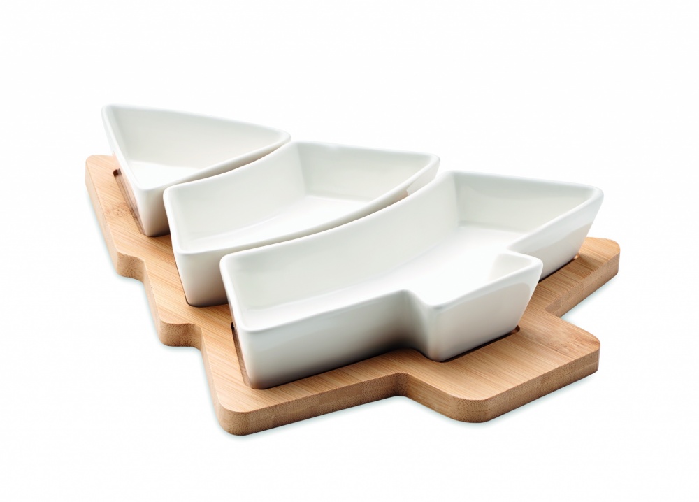 Logo trade promotional giveaways picture of: Christmas tree serving tray