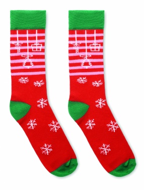 Logo trade corporate gift photo of: Pair of Christmas socks L