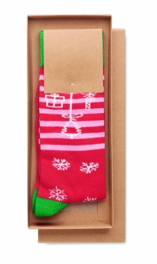 Logo trade promotional gifts picture of: Pair of Christmas socks L