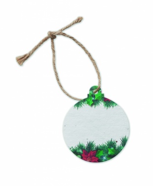 Logotrade promotional items photo of: Seed paper Xmas ornament